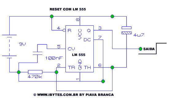 Reset Com Lm555