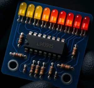 VU de LEDs com LM 3915